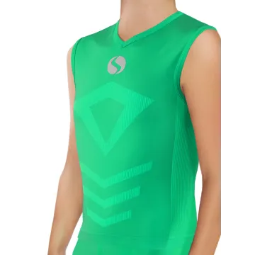 Koszulka chłopięca Thermo Active CL38 bez rękawów Zielona
