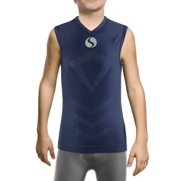 Koszulka chłopięca Thermo Active CL38 bez rękawów Granatowa
