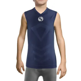 Koszulka chłopięca Thermo Active CL38 bez rękawów Granatowa