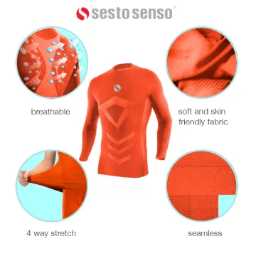 Koszulka chłopięca Thermo Active CL38 bez rękawów Pomarańczowa
