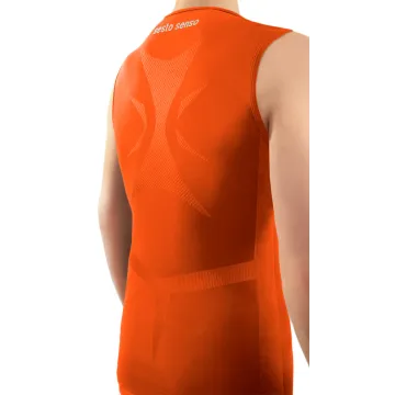 Koszulka chłopięca Thermo Active CL38 bez rękawów Pomarańczowa