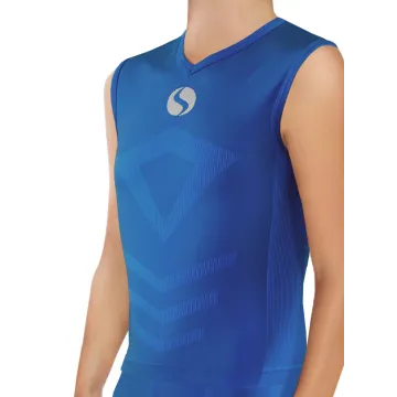 Koszulka chłopięca Thermo Active CL38 bez rękawów Chabrowa