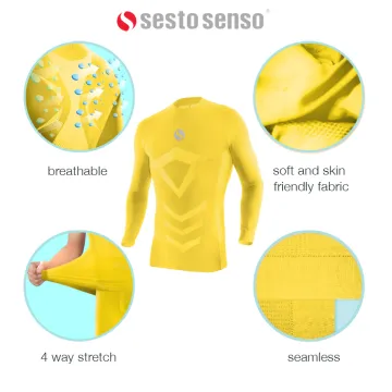 Koszulka chłopięca Thermo Active CL38 bez rękawów Żółta