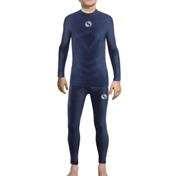 Sesto Senso Komplet Thermo chłopięcy długi CL40, CL42 Granatowy