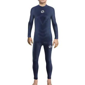 Sesto Senso Komplet Thermo chłopięcy długi CL40, CL42 Granatowy