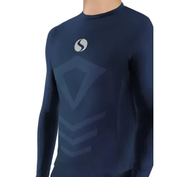 Sesto Senso Komplet Thermo chłopięcy długi CL40, CL42 Granatowy