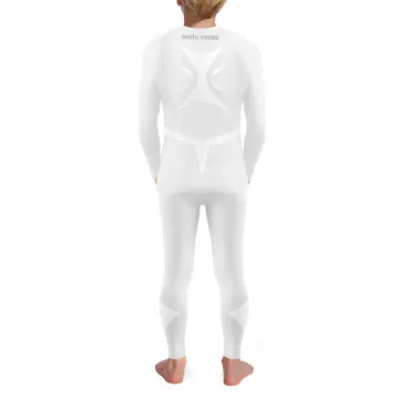 Sesto Senso Komplet Thermo chłopięcy długi CL40, CL42 Biały