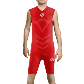 Sesto Senso Komplet Thermo chłopięcy bezrękawnik spod