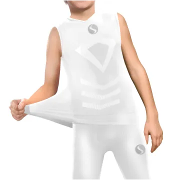 Sesto Senso Komplet Thermo chłopięcy bezrękawnik spodenki CL38, CL41 Biały