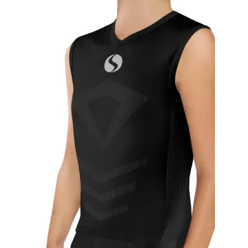 Sesto Senso Komplet Thermo chłopięcy bezrękawnik spodenki CL38, CL41 Czarny