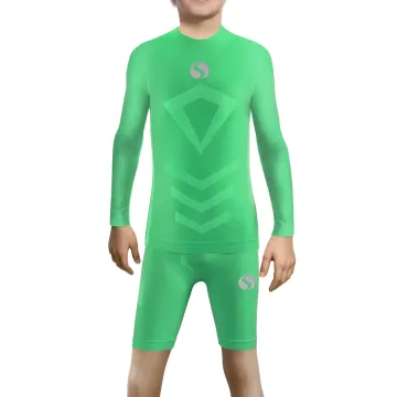 Sesto Senso Komplet Thermo chłopięcy długi rękaw spodenki CL40, CL41 Zielony