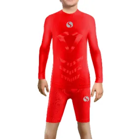 Sesto Senso Komplet Thermo chłopięcy długi rękaw spodenki CL40, CL41 Czerwony