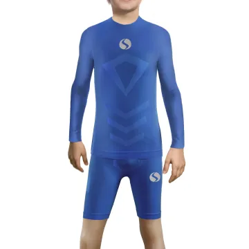 Sesto Senso Komplet Thermo chłopięcy długi rękaw spodenki CL40, CL41 Chabrowy