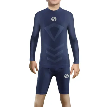 Sesto Senso Komplet Thermo chłopięcy długi rękaw spodenki CL40, CL41 Granatowy