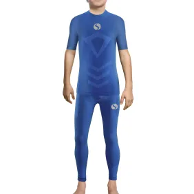 Sesto Senso Komplet Thermo chłopięcy krótki rękaw długie spodnie CL39, CL42 Chabrowy