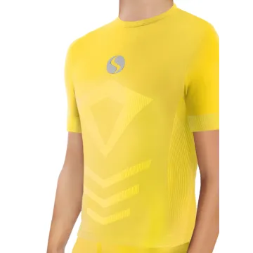 Sesto Senso Komplet Thermo chłopięcy krótki rękaw długie spodnie CL39, CL42 Żółty