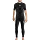 Sesto Senso Komplet Thermo chłopięcy krótki rękaw długie spodnie CL39, CL42 Czarny