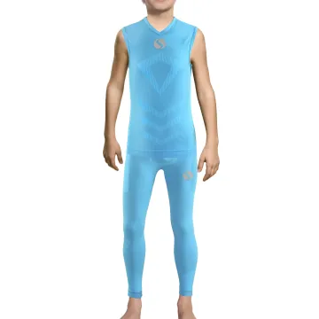 Sesto Senso Komplet Thermo chłopięcy bezrękawnik długie spodnie CL38, CL42 Niebieski