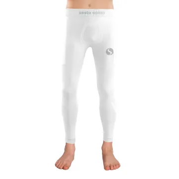 Sesto Senso Komplet Thermo chłopięcy bezrękawnik długie spodnie CL38, CL42 Biały