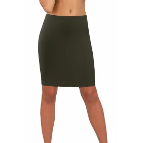 Spódnica damska bawełniana gładka Khaki