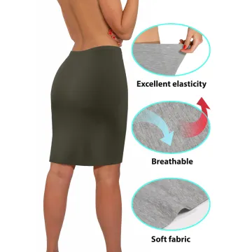 Spódnica damska bawełniana gładka Khaki