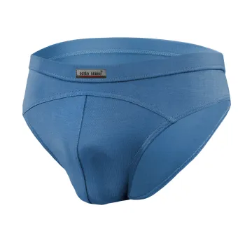 3-PAK Slipy męskie SM03 sportowy styl micromodal majtki płaskie szwy Jeansowe
