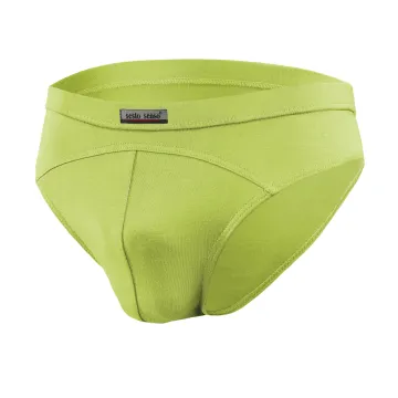 3-PAK Slipy męskie SM03 sportowy styl micromodal majtki płaskie szwy Pistacjowe