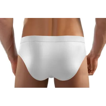 3-PAK Slipy męskie SM03 sportowy styl micromodal majtki płaskie szwy Białe