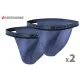 2-PAK Slipy męskie SM04 TANGA Jeansowe