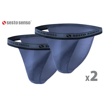 Sesto Senso 2-PAK Slipy męskie SM04 TANGA Jeansowe