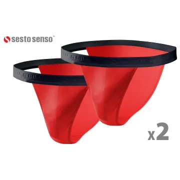 Sesto Senso 2-PAK Slipy męskie SM04 TANGA Czerwone
