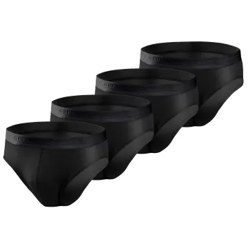 4-PAK Slipy męskie SM05 bawełniane Czarne