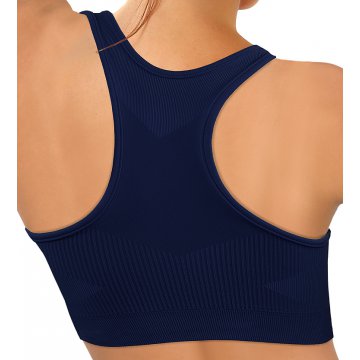 Sesto Senso Komplet damski Top sportowy CL14, Leginsy fitness push up CL21 Granatowy