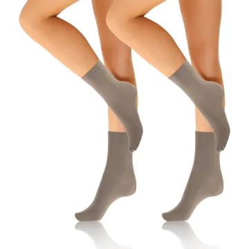 2-PAK Skarpetki Eva 40 DEN mikrofibra Szary