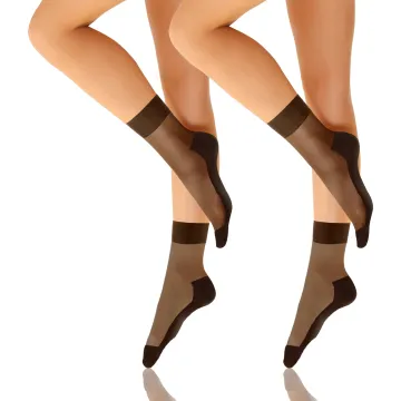 2-PAK Skarpetki RELAX 20 DEN masujące spód stopy, relaksujące cienkie Czarne