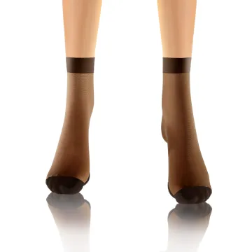 2-PAK Skarpetki RELAX 20 DEN masujące spód stopy, relaksujące cienkie Czarne