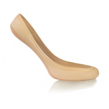 12-PAK Balerinki damskie z silikonem Beżowy