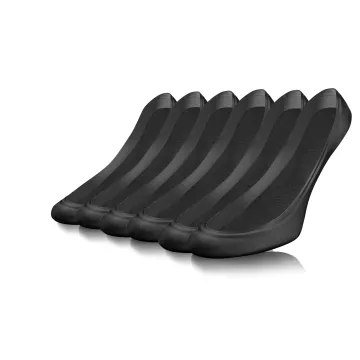 3-PAK Balerinki damskie z silikonem Czarny