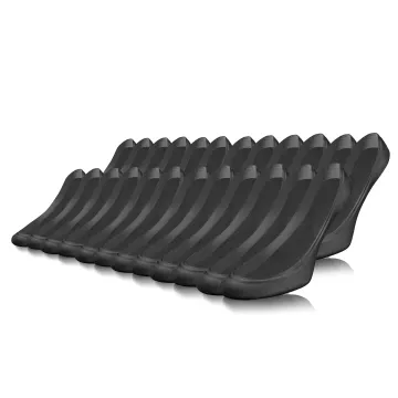 12-PAK Balerinki damskie z silikonem Czarny