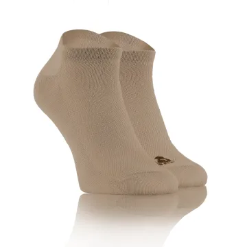 5-PAK Skarpety stopki Sneakers krótkie sportowe bawełniane oddychające Beżowe