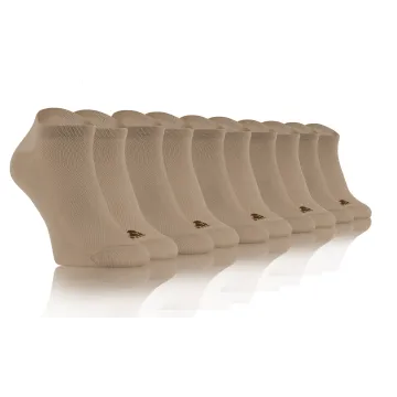 5-PAK Skarpety stopki Sneakers krótkie sportowe bawełniane oddychające Beżowe