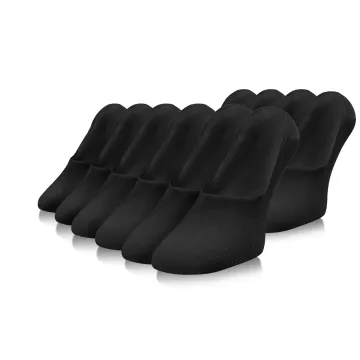 5-PAK Stopki męskie mokasynki bawełniane anatomiczne czarne