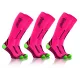 3-PAK Podkolanówki dla biegaczy kompresyjne unisex Różowy