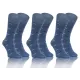 3-PAK Skarpety męskie Classic Garniturowe bawełniane wzór SS Jeansowe