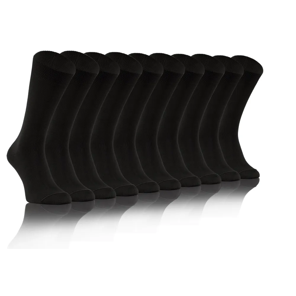 5-PAK Skarpety Garniturowe męskie bambus Czarne