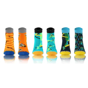 Sesto Senso 3-PAK Krótkie Wesołe skarpety bawełna owady 1 mix