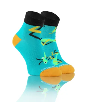 Sesto Senso 3-PAK Krótkie Wesołe skarpety bawełna owady 1 mix