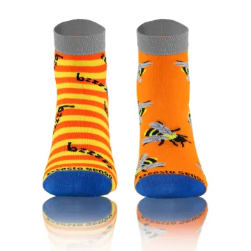 Sesto Senso 3-PAK Krótkie Wesołe skarpety bawełna owady 1 mix