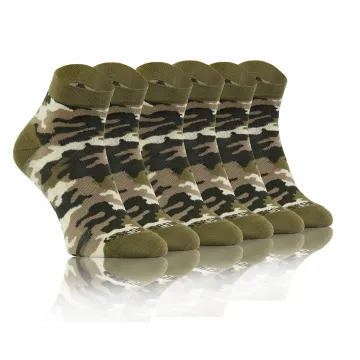 Sesto Senso 3-PAK Krótkie Wesołe skarpety bawełna Moro