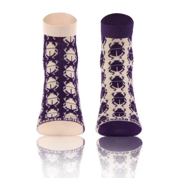 Sesto Senso 3-PAK Krótkie Wesołe skarpety bawełna owady 2 mix